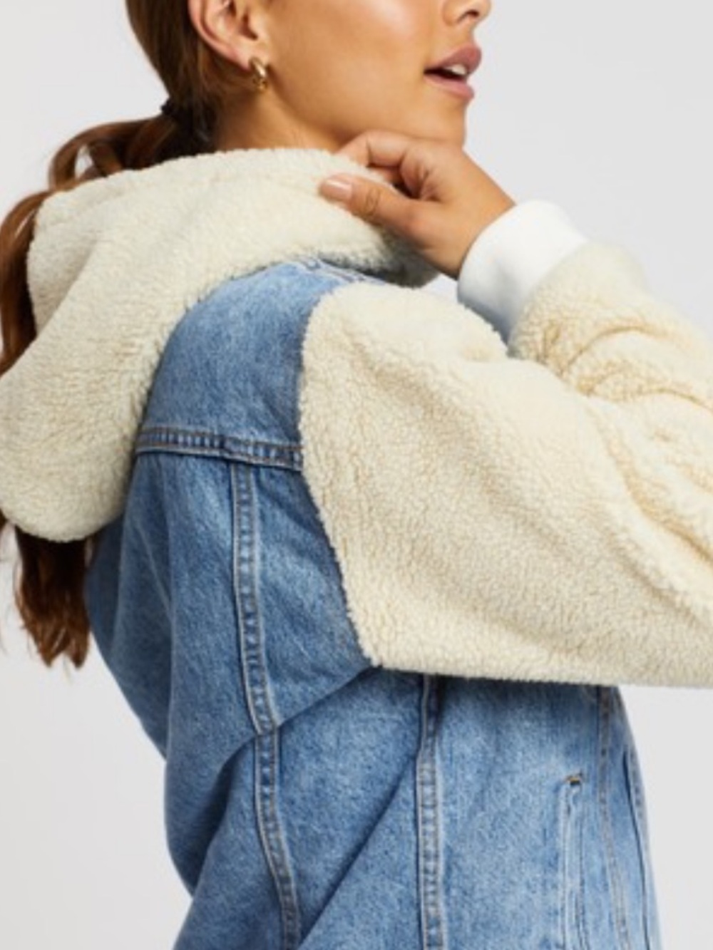 Hooded Denim Jacket - Picture 4 of 11